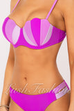 Costum de Baie din Doua Piese Mov Cod : P24-1 (059)