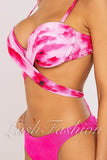 Costum De Baie Din Doua Piese Roz Cod : SD-1213 (08)