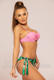 Costum de Baie din Trei Piese Roz Cod : 8966 (017)