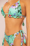 Costum de Baie din Doua Piese Turcoaz Cod : H16 (06)