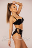 Costum de Baie din Trei Piese Negru Cod : 8966 (017)
