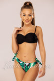 Costum de Baie din Trei Piese Negru Cod : 8966 (017)