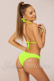 Costum de Baie din Doua Piese Neon Cod : 21745-1 (011)