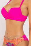 Costum de Baie din Doua Piese Roz Cod : F38 (042)