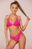 Costum de Baie din Doua Piese Roz Cod : 21745-1 (011)