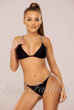 Costum de Baie din Doua Piese Negru Cod : 2222 (012)