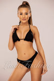 Costum de Baie din Doua Piese Negru Cod : 21745-1 (011)