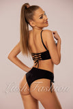 Costum de Baie din Doua Piese Negru Cod : 07-115 (025)