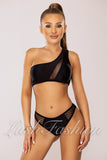 Costum de Baie din Doua Piese Negru Cod : 8309 (024)