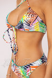 Costum de Baie din Doua Piese Turcoaz Cod : B18-6 (060)