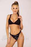 Costum de Baie din Doua Piese Negru Cod : 3128 (012)