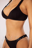 Costum de Baie din Doua Piese Negru Cod : 3128 (012)