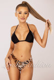 Costum de Baie din Trei Piese Maro Cod : SD-1012 (07)