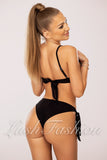 Costum de Baie din Trei Piese Negru Cod : M1502 (04)