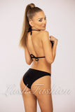 Costum de Baie din Trei Piese Negru cu Print  Cod : SD-1012 (04)