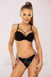 Costum de Baie din Doua Piese Negru  Cod : P24-4 (048)