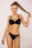 Costum de Baie din Doua Piese Negru  Cod : P24-4 (048)