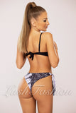 Costum de Baie din Trei Piese Negru cu Print Cod : 0079 (058)