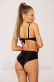 Costum de Baie din Trei Piese Negru cu Print Cod : 0079 (058)