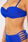 Costum de Baie din Doua Piese Albastru Cod : 0067 (042)