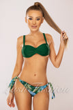 Costum de Baie din Doua Piese Verde Cod : LM002 (024)