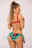 Costum de Baie din Doua Piese Rosu Cod : LM002 (024)