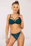 Costum de Baie din Doua Piese Verde Cod : P24-4 (048)