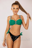 Costum de Baie din Doua Piese Verde Cod : B24-4 (034)