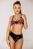 Costum de Baie din Doua Piese Roz Cod : B24-2 (050)