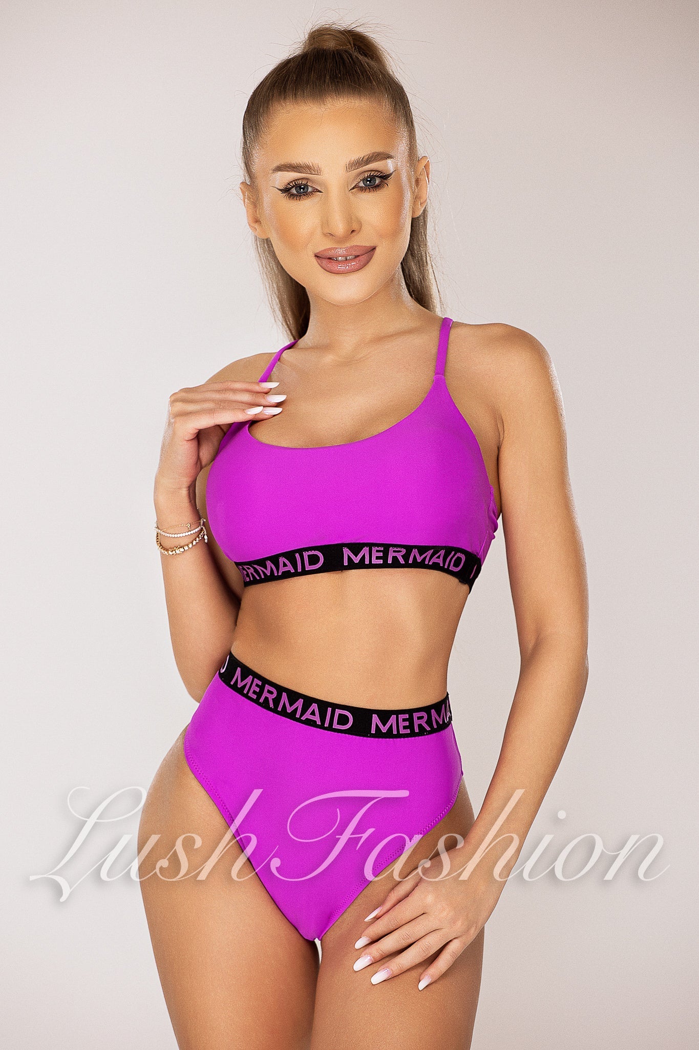 Costum de Baie din Doua Piese Mov Cod : R23-4 (038)