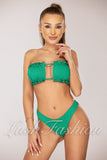 Costum de Baie din Doua Piese Verde Cod : 22834 (038)
