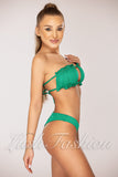 Costum de Baie din Doua Piese Verde Cod : 22834 (038)