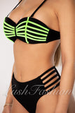 Costum de Baie din Doua Piese Verde Cod : B24-2 (050)