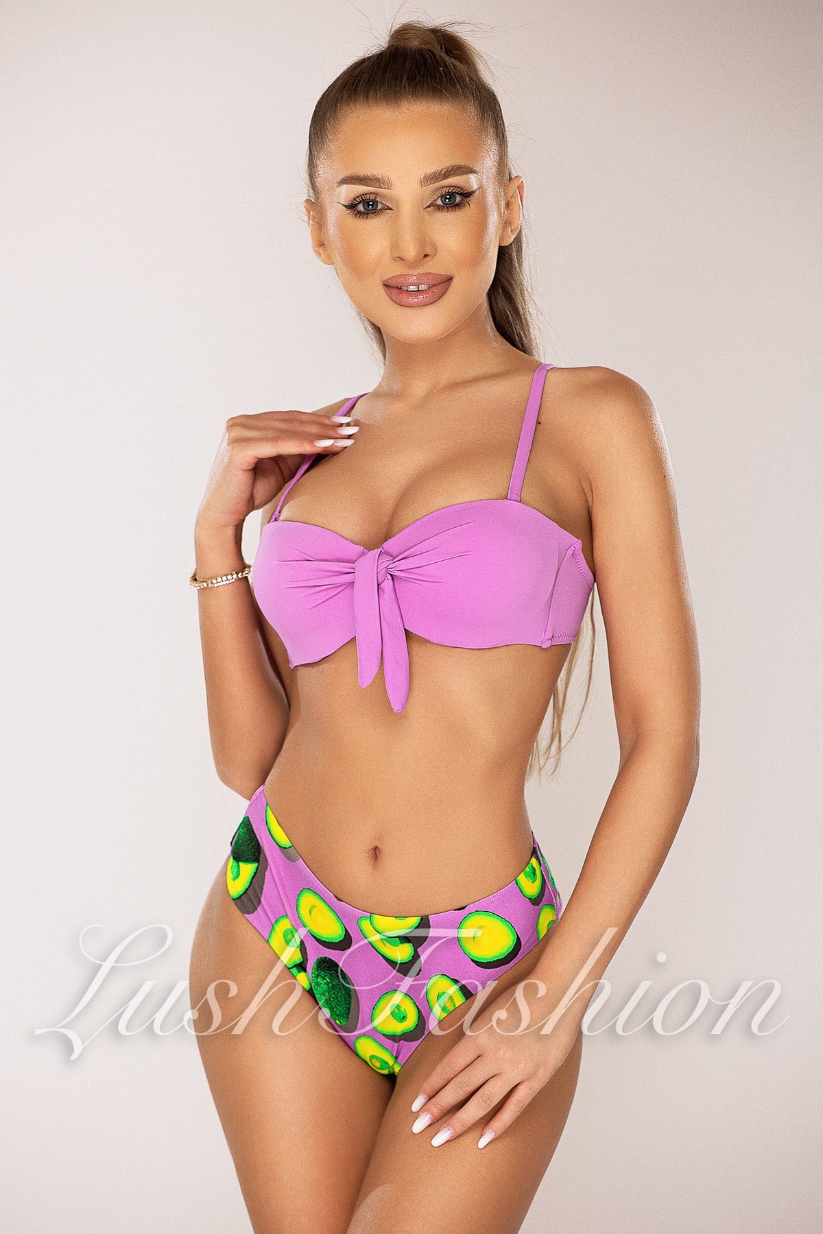 Costum de Baie din Doua Piese Mov Cod : R24-39 (039)