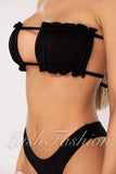 Costum de Baie din Doua Piese Negru Cod : 22834 (038)