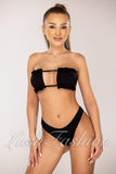 Costum de Baie din Doua Piese Negru Cod : 22834 (038)