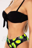 Costum de Baie din Doua Piese Negru Cod : R24-39 (039)