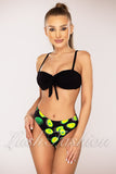 Costum de Baie din Doua Piese Negru Cod : R24-39 (039)