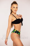 Costum de Baie din Doua Piese Negru Cod : R24-39 (039)
