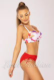 Costum de Baie din Doua Piese Rosu Cod : L335 (068)