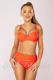 Costum de Baie din Doua Piese Portocaliu Cod: 221104 (022)