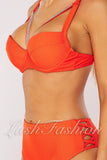 Costum de Baie din Doua Piese Portocaliu Cod: 221104 (022)
