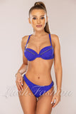 Costum de Baie din Doua Piese Albastru Cod : 22770 (054)