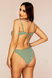 Costum de Baie din Doua Piese Verde Cod : Y9120 (Z1)