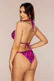 Costum de Baie din Trei Piese Fuchsia Cod : W129-1  (04)