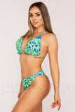 Costum de Baie din Trei Piese Verde Cod : F89 (046)