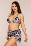 Costum de Baie din Trei Piese Alb Cod : W129-1  (04)