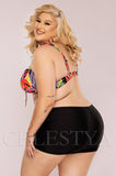 Costum de Baie din Doua Piese Negru Cod : 5004 (052)