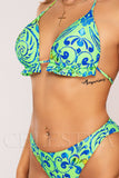 Costum de Baie din Trei Piese Verde Cod : F89 (046)