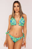 Costum de Baie din Trei Piese Verde Cod : F89 (046)